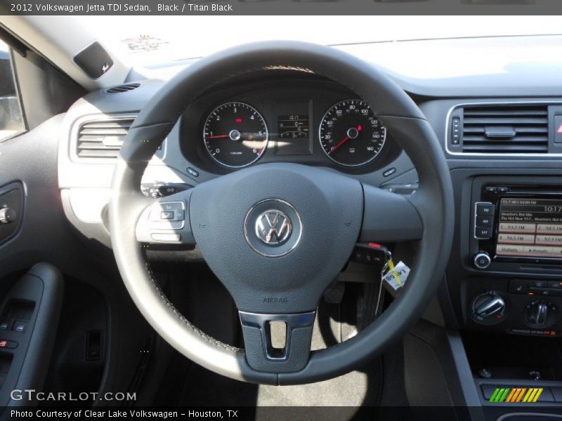 Black / Titan Black 2012 Volkswagen Jetta TDI Sedan
