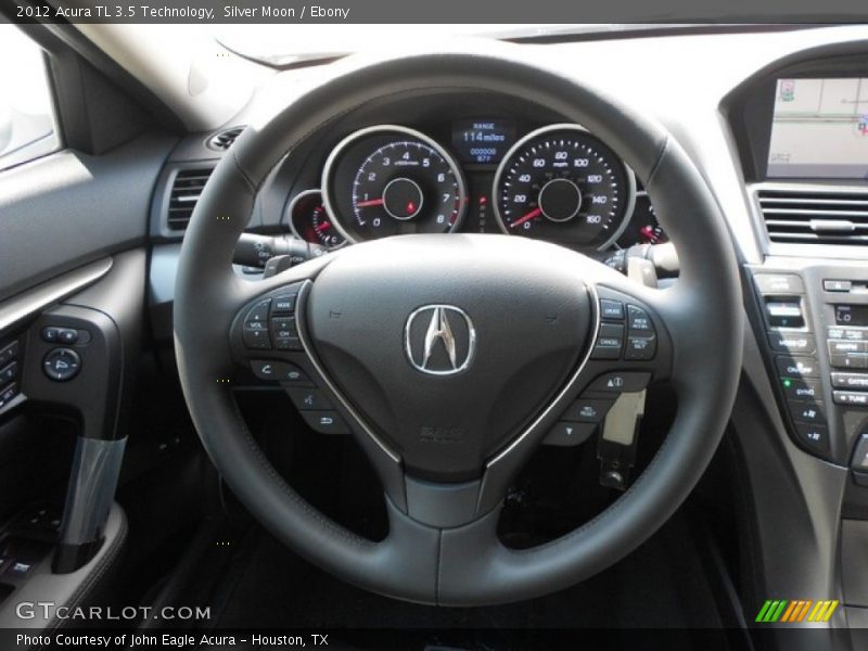 Silver Moon / Ebony 2012 Acura TL 3.5 Technology