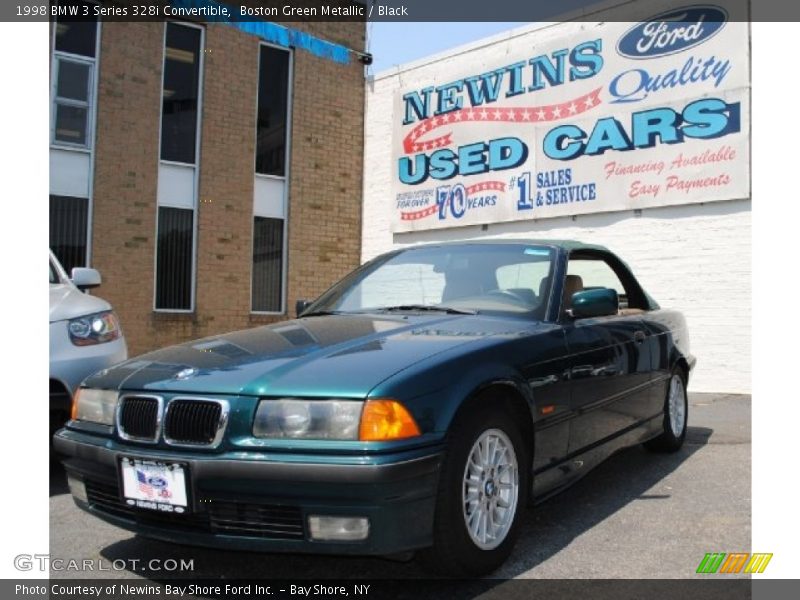 Boston Green Metallic / Black 1998 BMW 3 Series 328i Convertible