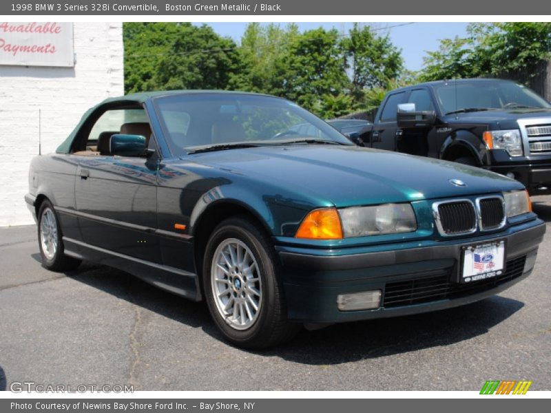 Boston Green Metallic / Black 1998 BMW 3 Series 328i Convertible