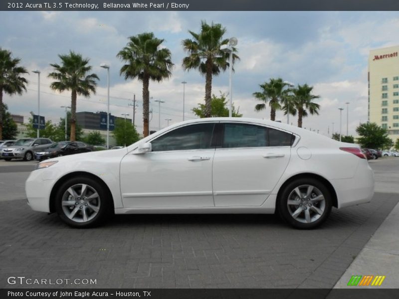 Bellanova White Pearl / Ebony 2012 Acura TL 3.5 Technology