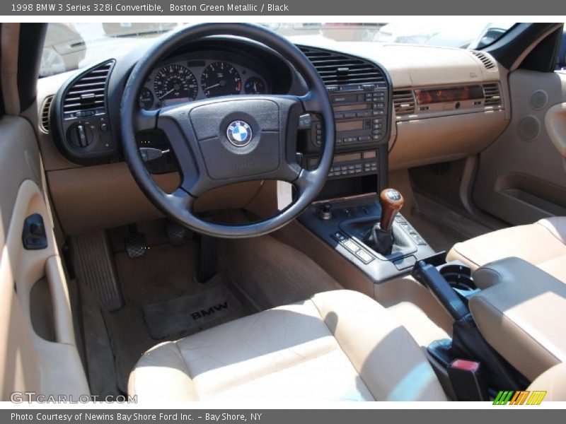 Boston Green Metallic / Black 1998 BMW 3 Series 328i Convertible