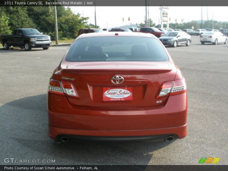 Barcelona Red Metallic / Ash 2011 Toyota Camry SE
