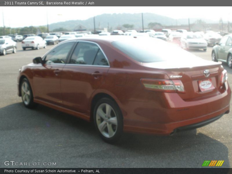 Barcelona Red Metallic / Ash 2011 Toyota Camry SE