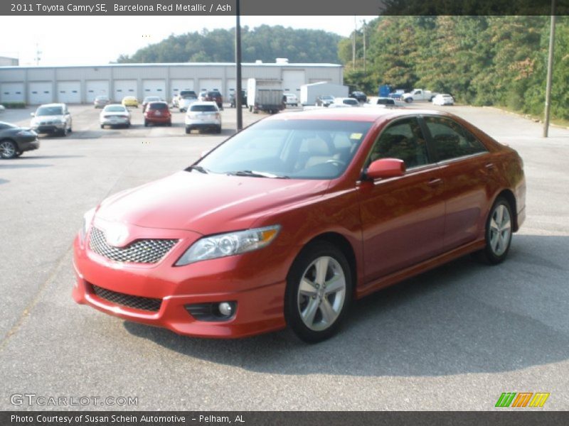 Barcelona Red Metallic / Ash 2011 Toyota Camry SE