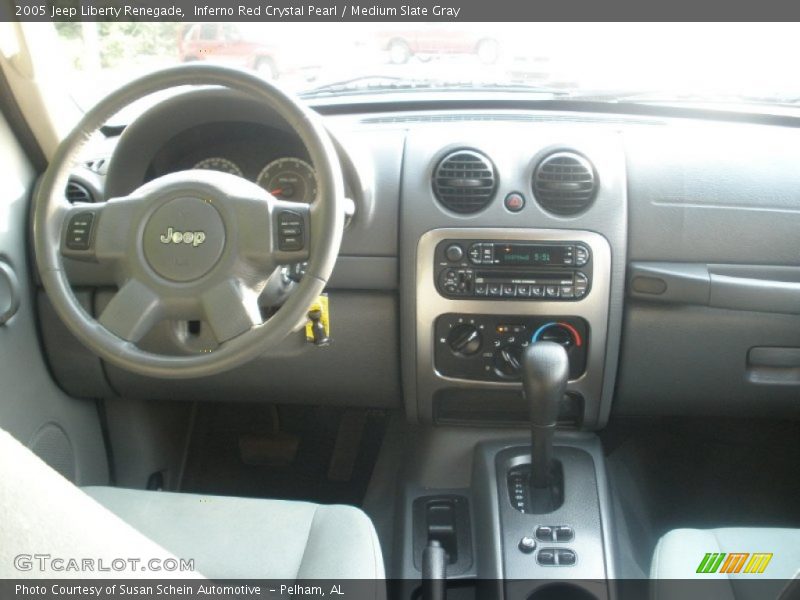 Inferno Red Crystal Pearl / Medium Slate Gray 2005 Jeep Liberty Renegade
