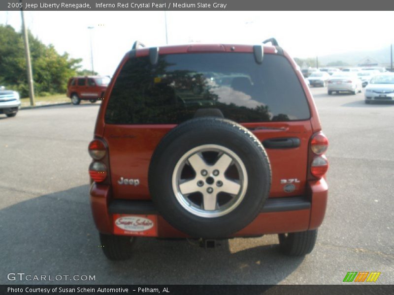 Inferno Red Crystal Pearl / Medium Slate Gray 2005 Jeep Liberty Renegade