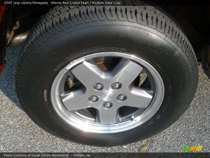Inferno Red Crystal Pearl / Medium Slate Gray 2005 Jeep Liberty Renegade