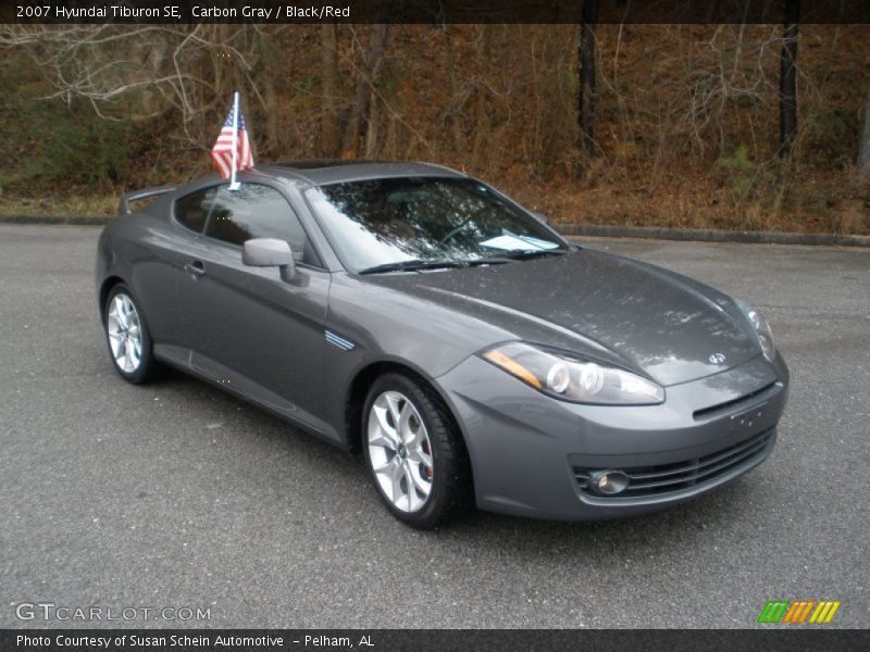 Carbon Gray / Black/Red 2007 Hyundai Tiburon SE