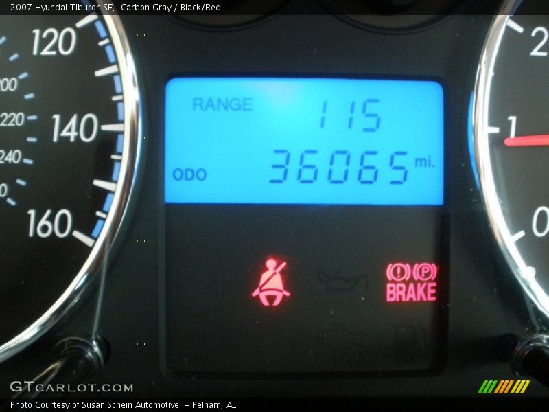 Carbon Gray / Black/Red 2007 Hyundai Tiburon SE