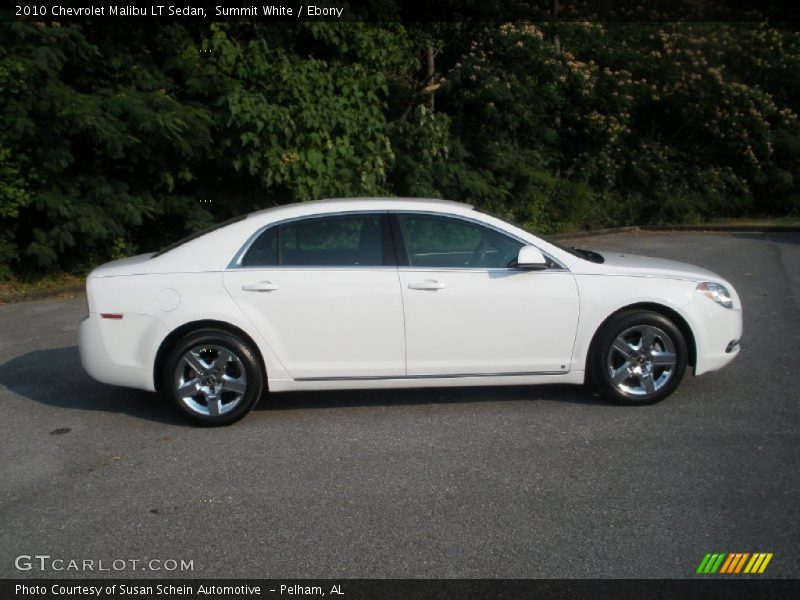 Summit White / Ebony 2010 Chevrolet Malibu LT Sedan