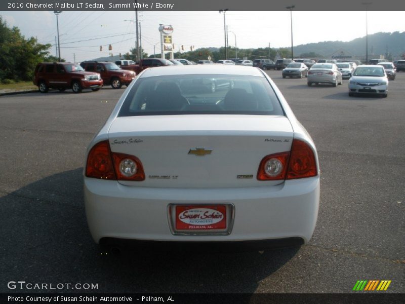 Summit White / Ebony 2010 Chevrolet Malibu LT Sedan