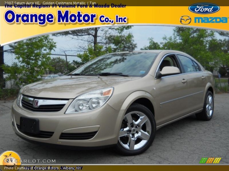 Golden Cashmere Metallic / Tan 2007 Saturn Aura XE