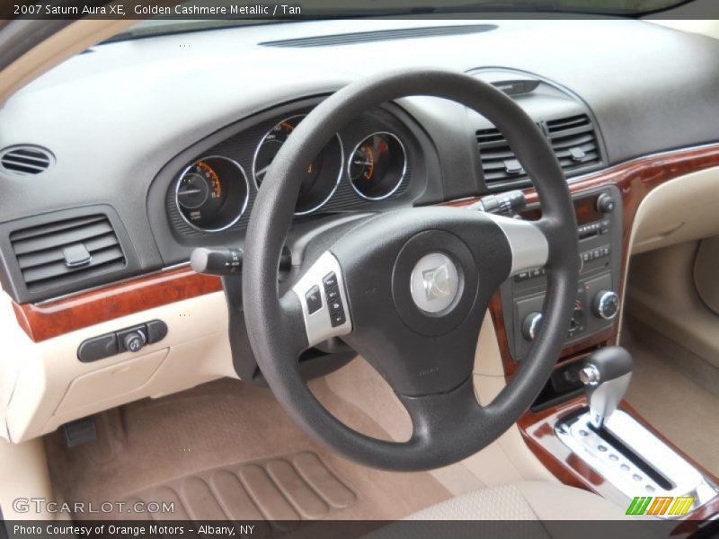 Golden Cashmere Metallic / Tan 2007 Saturn Aura XE