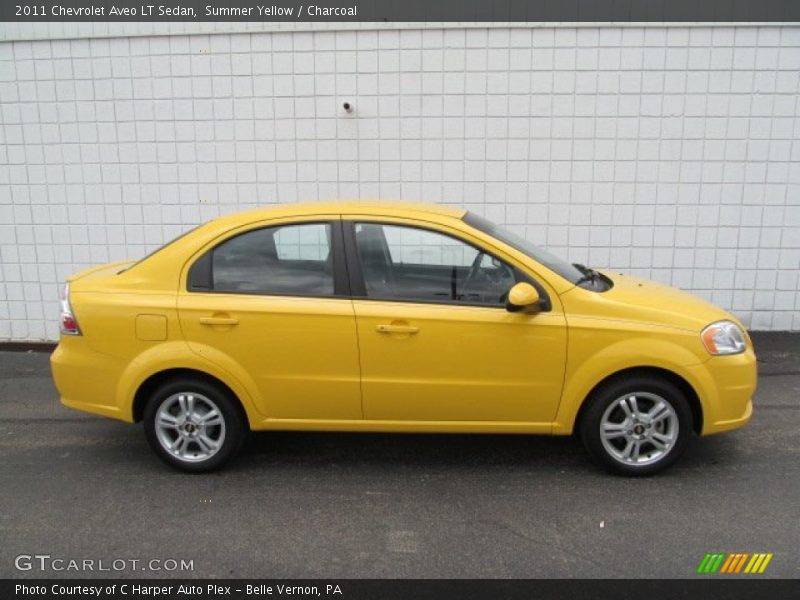 Summer Yellow / Charcoal 2011 Chevrolet Aveo LT Sedan