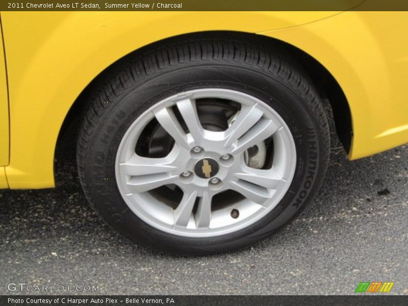 Summer Yellow / Charcoal 2011 Chevrolet Aveo LT Sedan