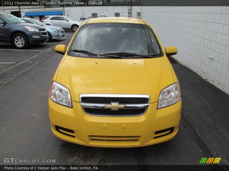 Summer Yellow / Charcoal 2011 Chevrolet Aveo LT Sedan