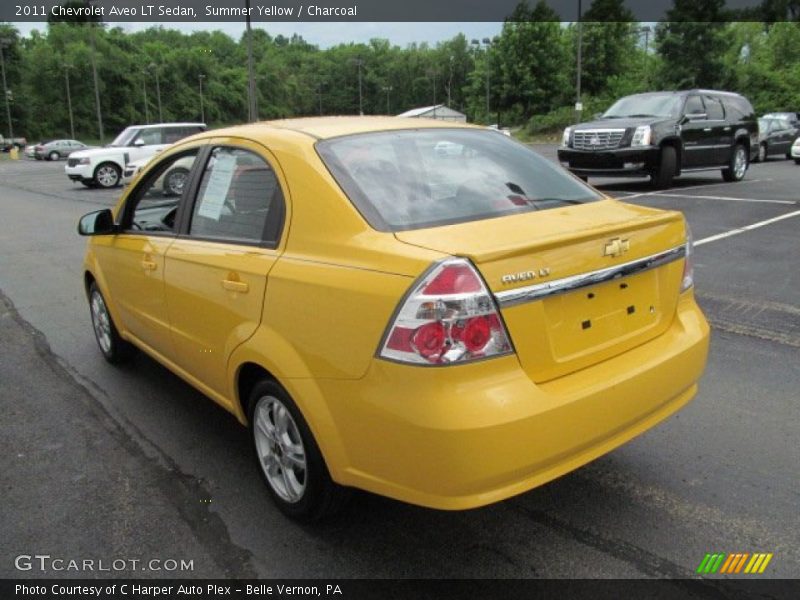 Summer Yellow / Charcoal 2011 Chevrolet Aveo LT Sedan