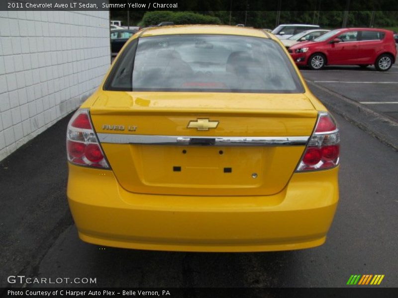 Summer Yellow / Charcoal 2011 Chevrolet Aveo LT Sedan