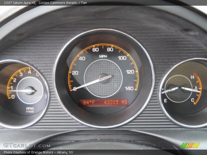 Golden Cashmere Metallic / Tan 2007 Saturn Aura XE