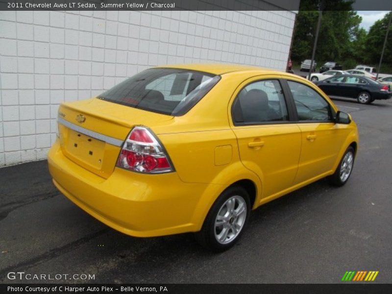 Summer Yellow / Charcoal 2011 Chevrolet Aveo LT Sedan