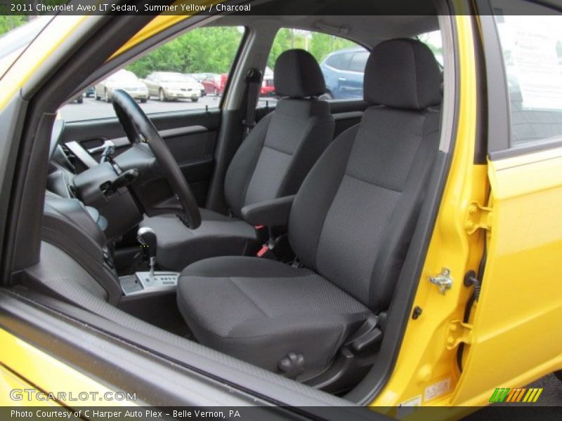 Summer Yellow / Charcoal 2011 Chevrolet Aveo LT Sedan