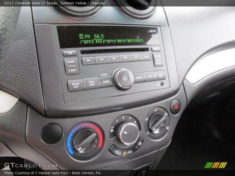 Summer Yellow / Charcoal 2011 Chevrolet Aveo LT Sedan