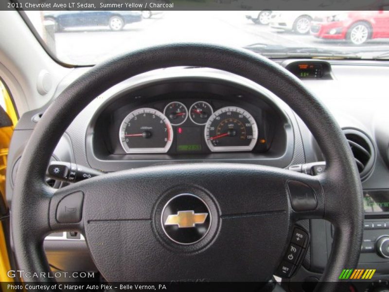 Summer Yellow / Charcoal 2011 Chevrolet Aveo LT Sedan