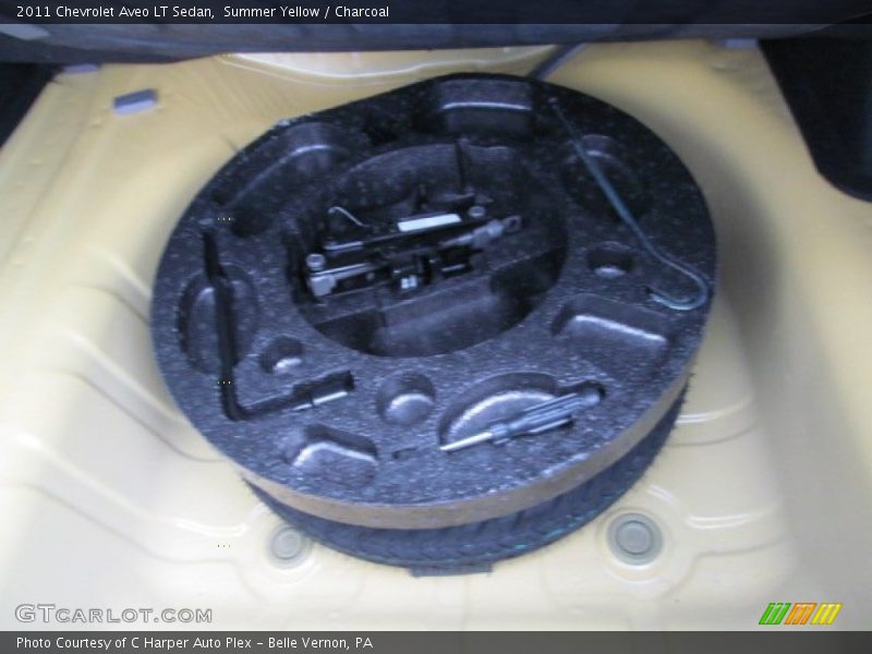 Summer Yellow / Charcoal 2011 Chevrolet Aveo LT Sedan