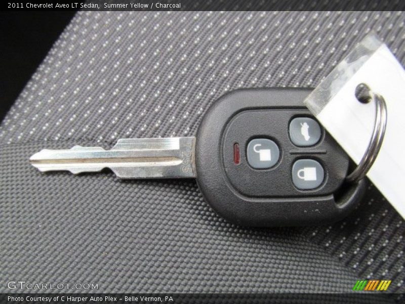 Summer Yellow / Charcoal 2011 Chevrolet Aveo LT Sedan