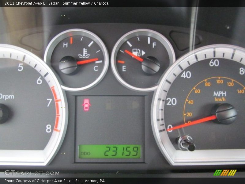 Summer Yellow / Charcoal 2011 Chevrolet Aveo LT Sedan