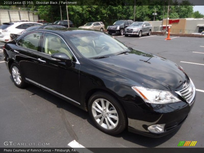 Obsidian Black / Parchment 2010 Lexus ES 350