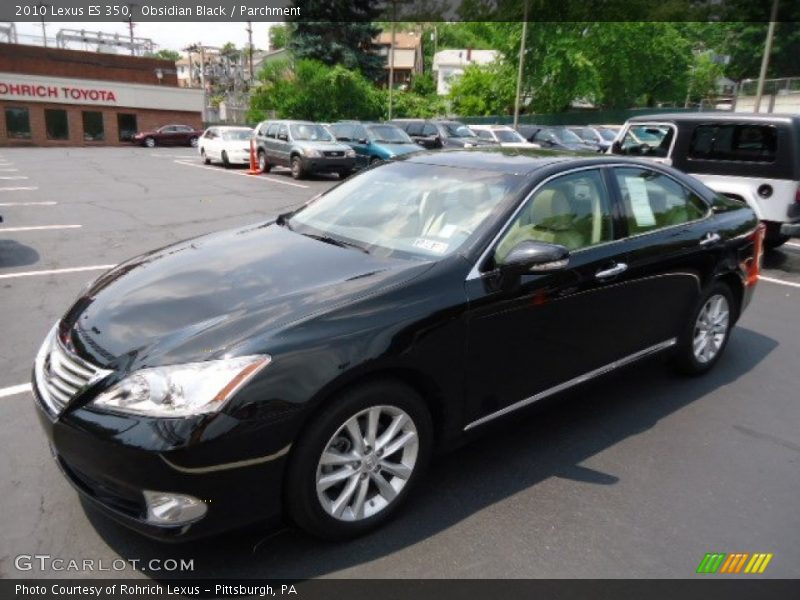 Obsidian Black / Parchment 2010 Lexus ES 350