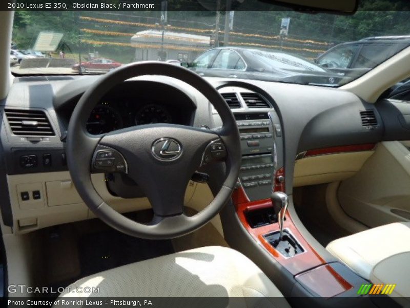 Obsidian Black / Parchment 2010 Lexus ES 350