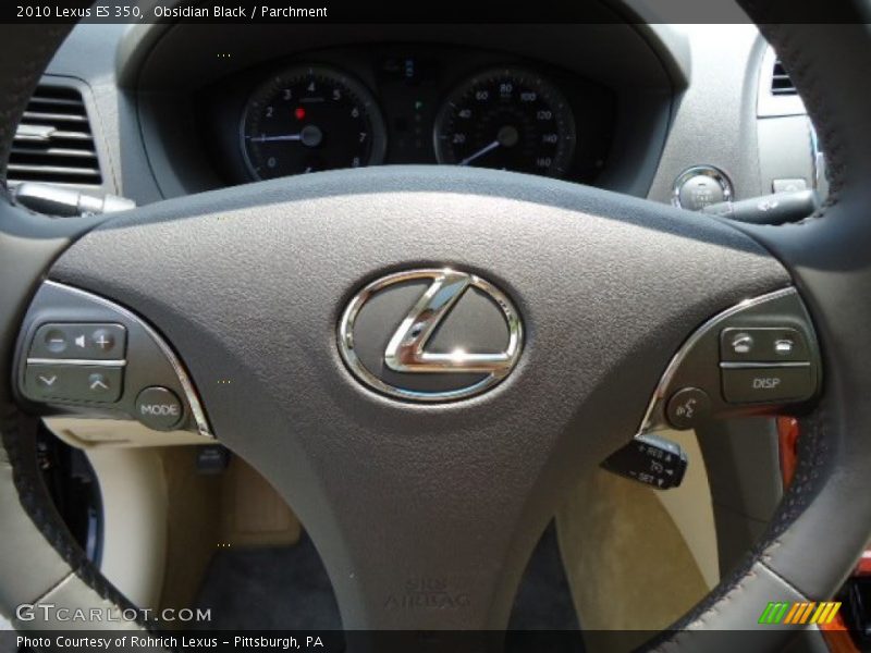 Obsidian Black / Parchment 2010 Lexus ES 350