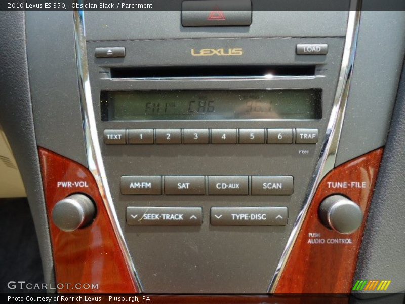 Obsidian Black / Parchment 2010 Lexus ES 350
