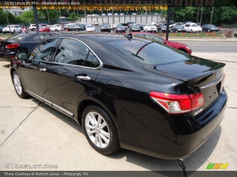 Obsidian Black / Black 2010 Lexus ES 350