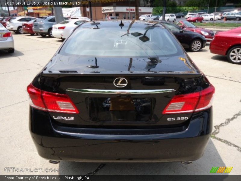 Obsidian Black / Black 2010 Lexus ES 350