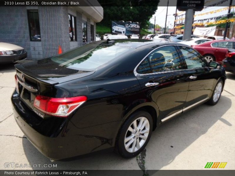 Obsidian Black / Black 2010 Lexus ES 350
