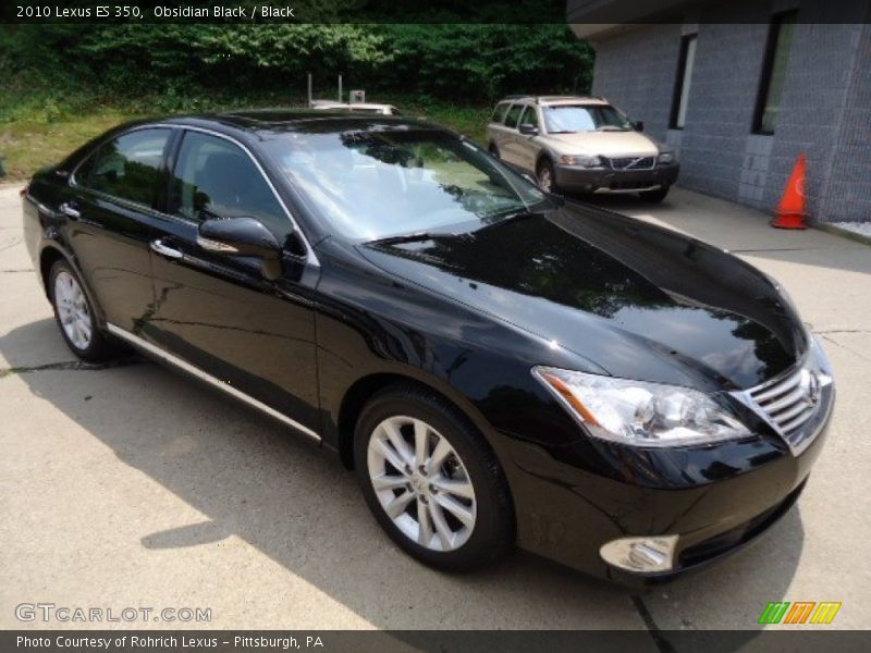 Obsidian Black / Black 2010 Lexus ES 350