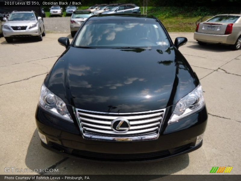 Obsidian Black / Black 2010 Lexus ES 350