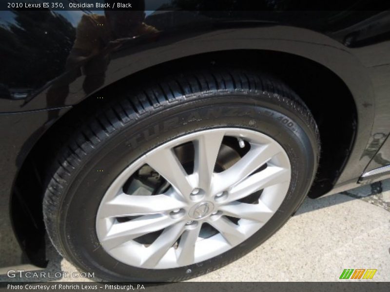 Obsidian Black / Black 2010 Lexus ES 350