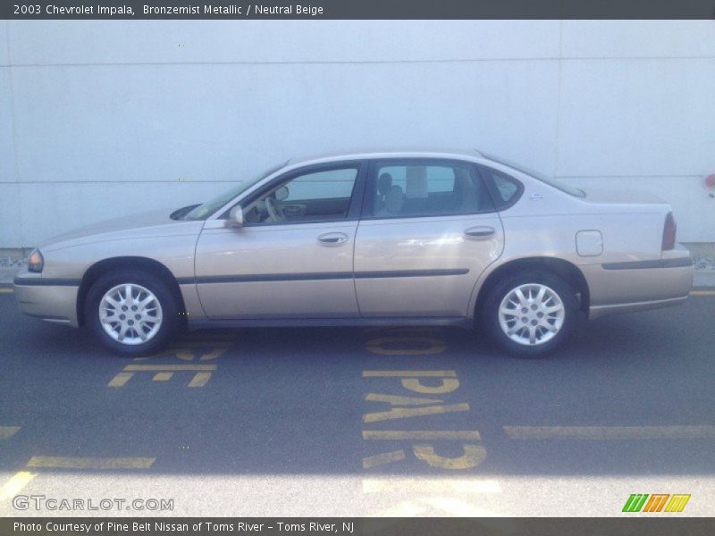 Bronzemist Metallic / Neutral Beige 2003 Chevrolet Impala