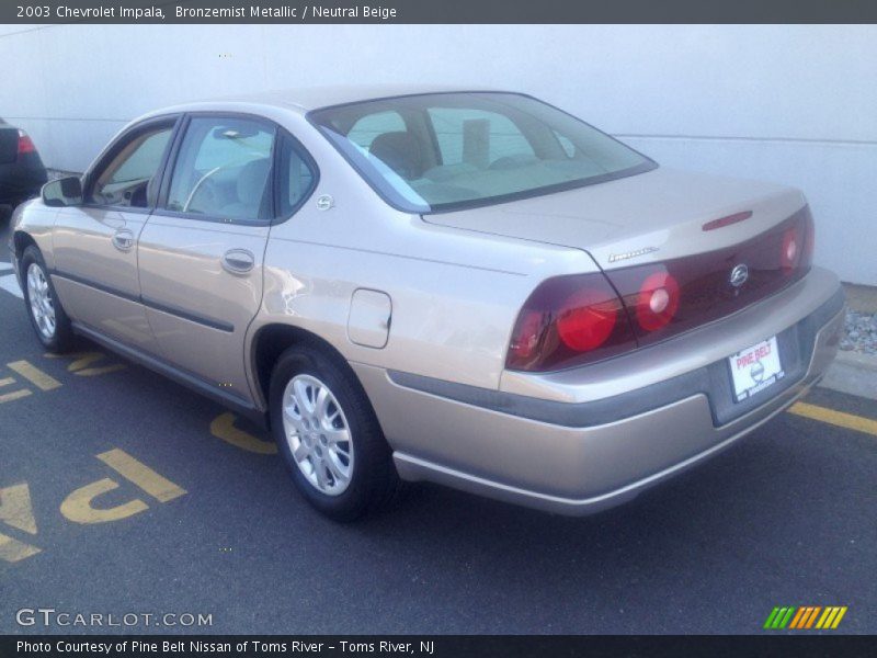 Bronzemist Metallic / Neutral Beige 2003 Chevrolet Impala