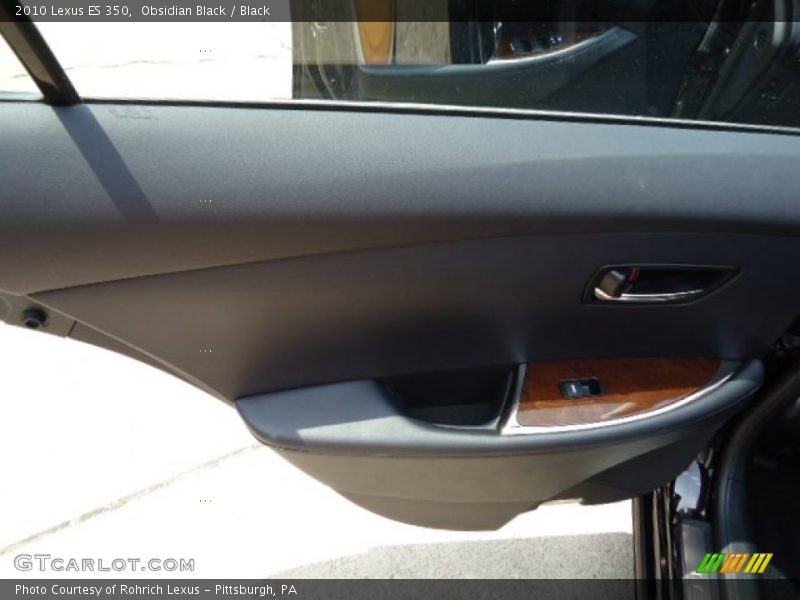 Obsidian Black / Black 2010 Lexus ES 350