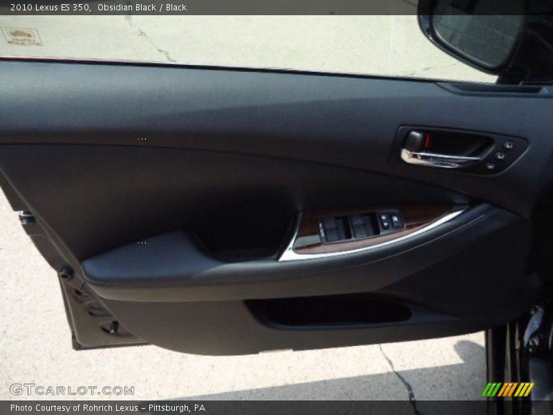 Obsidian Black / Black 2010 Lexus ES 350