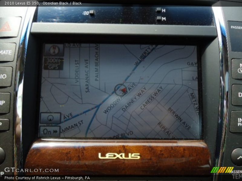 Obsidian Black / Black 2010 Lexus ES 350