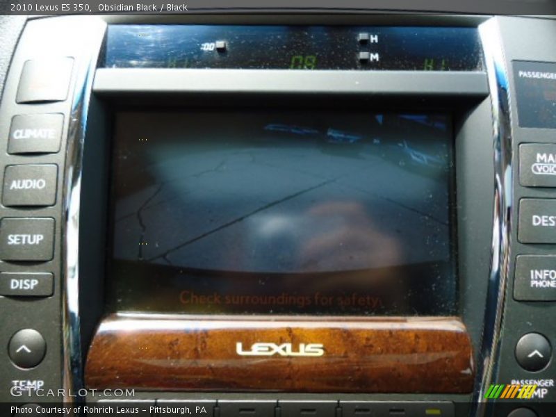 Obsidian Black / Black 2010 Lexus ES 350