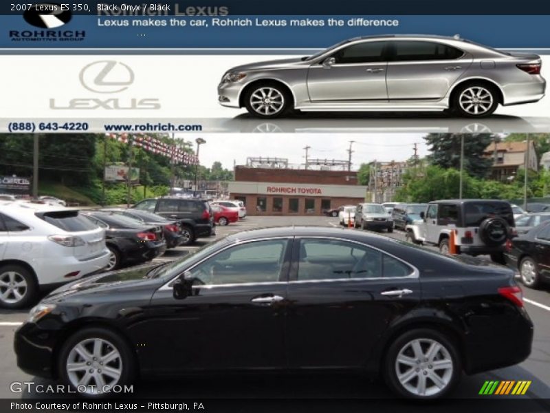 Black Onyx / Black 2007 Lexus ES 350