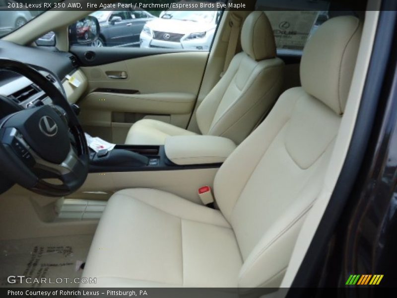 Fire Agate Pearl / Parchment/Espresso Birds Eye Maple 2013 Lexus RX 350 AWD